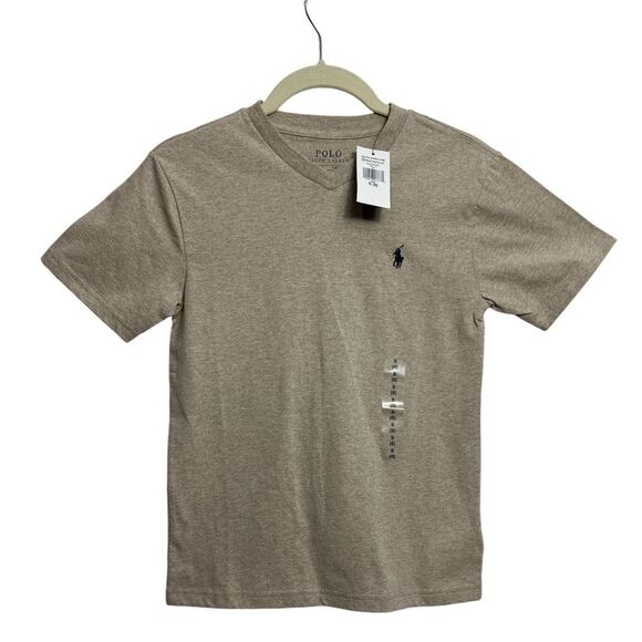 POLO RALPH LAUREN V-neck Tee, BOYS Size SMALL 8 - Picture 1 of 10